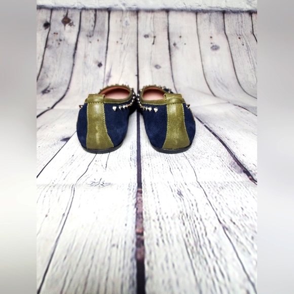 W6YZ Naturino Ballet Flats, Navy Blue & Green, Size 40 - Picture 8 of 12